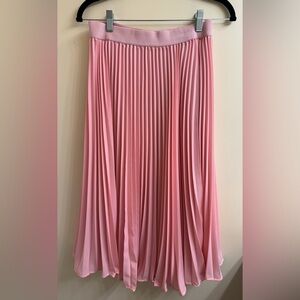 Kate Kasin High-Waist Pink Pleated Skirt